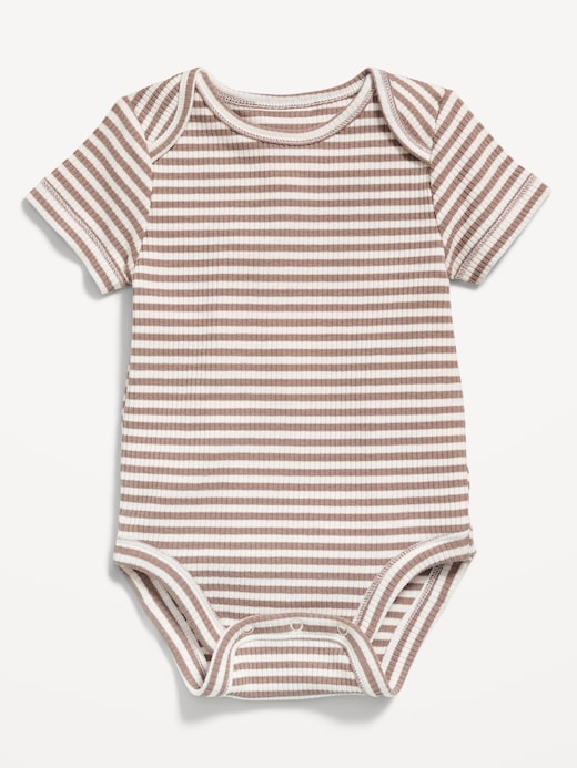 Short Short-Sleeve Ribbed Bodysuit for Baby on clearance at Old Navy — 50% off