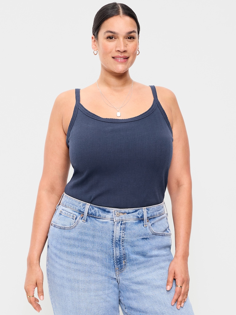 Pointelle Cami Tank Top