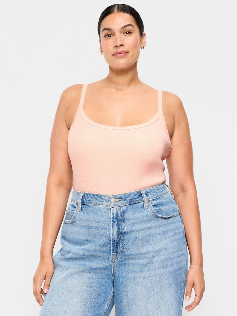 Pointelle Cami Tank Top