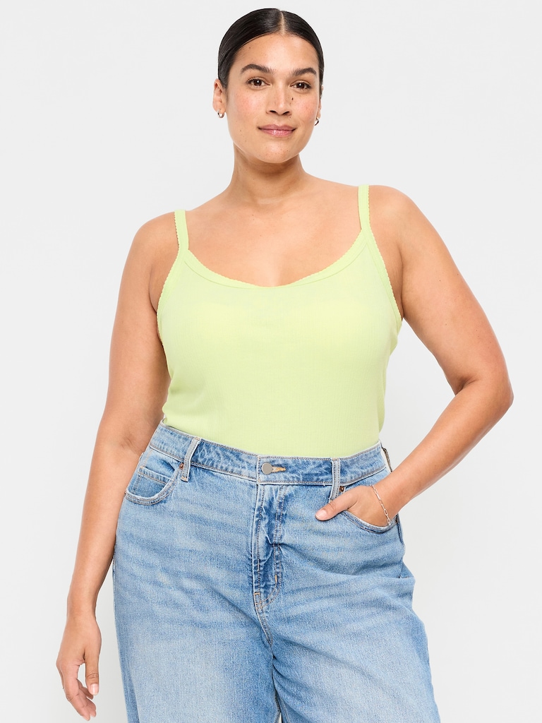 Pointelle Cami Tank Top