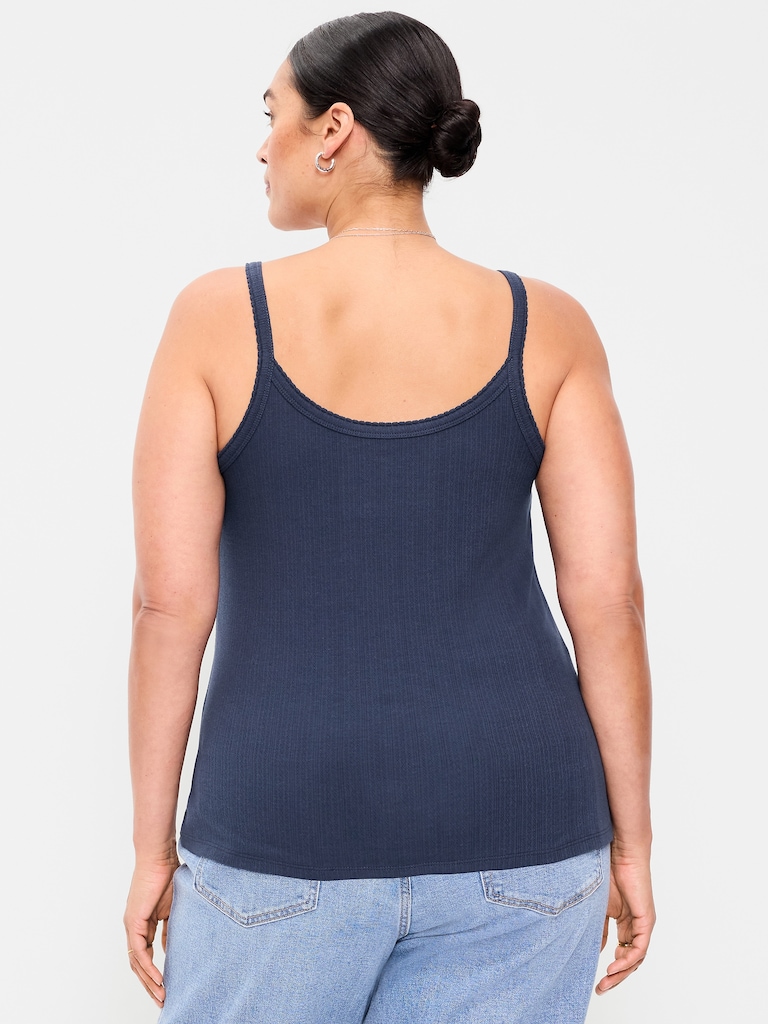 Pointelle Cami Tank Top