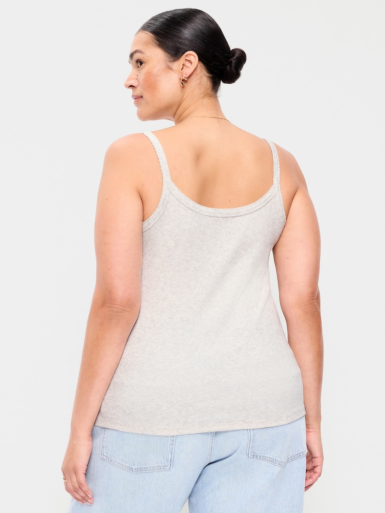 Rib-Knit Cami Tank Top