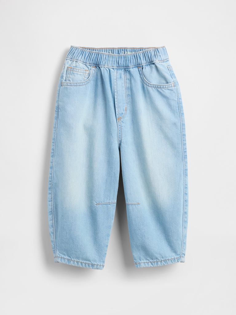 Baby & Toddler Pull-On Barrel Jeans