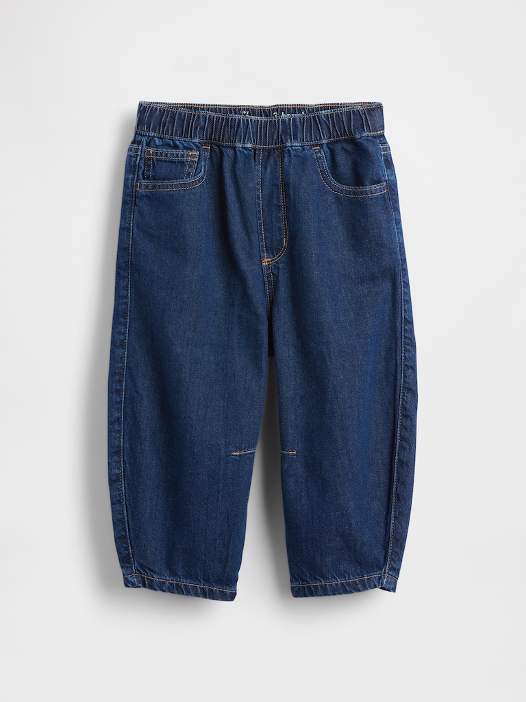Baby & Toddler Pull-on Barrel Jeans