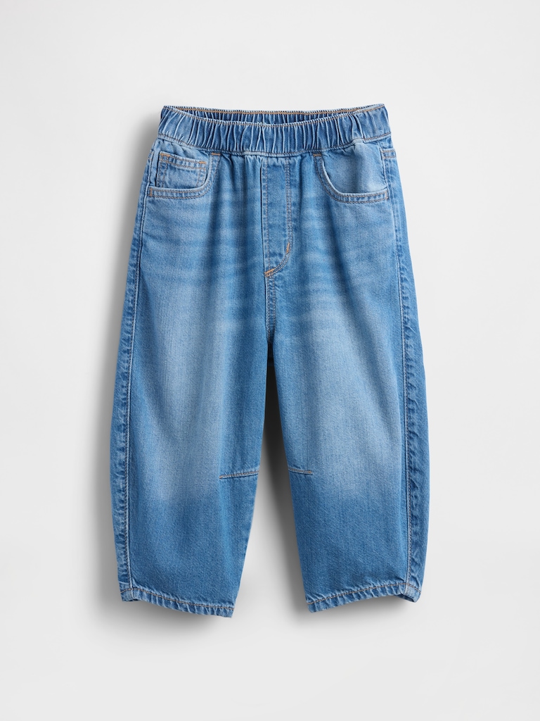 Baby & Toddler Pull-on Barrel Jeans