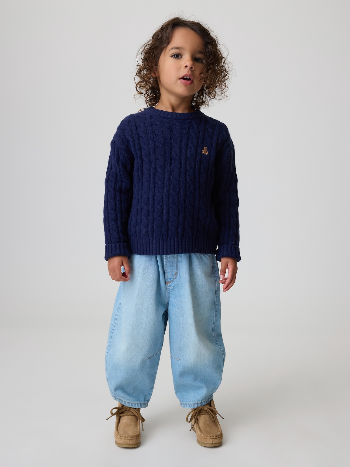 Baby & Toddler Pull-On Barrel Jeans