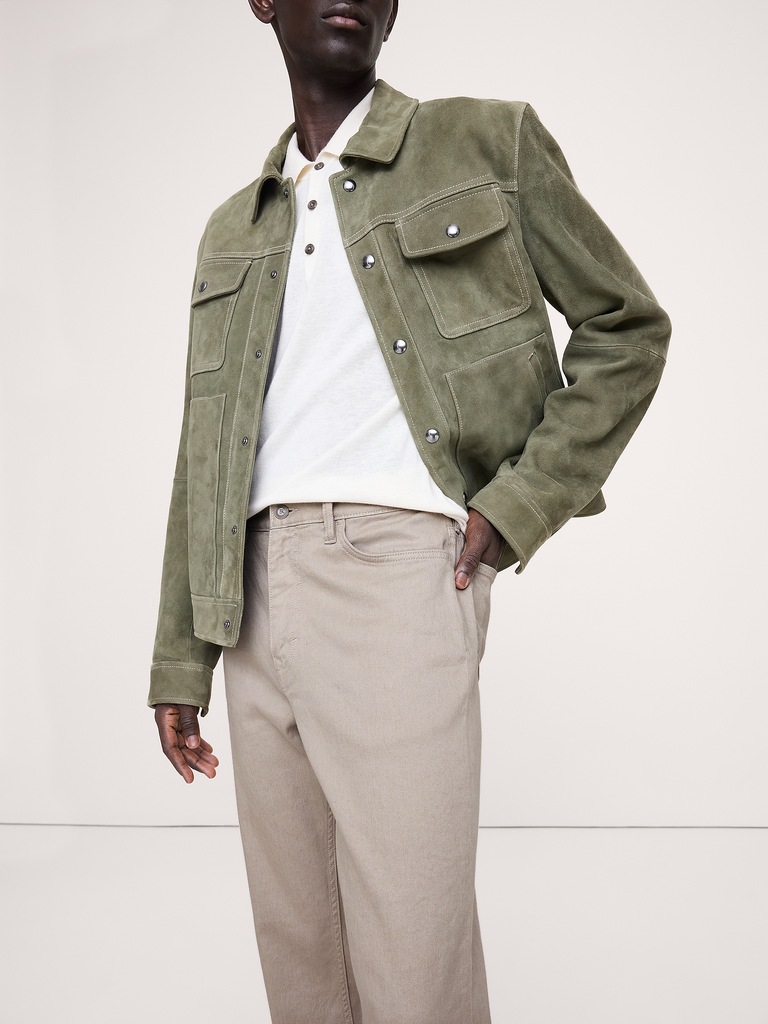 Straight Linen-Cotton Traveler Pant