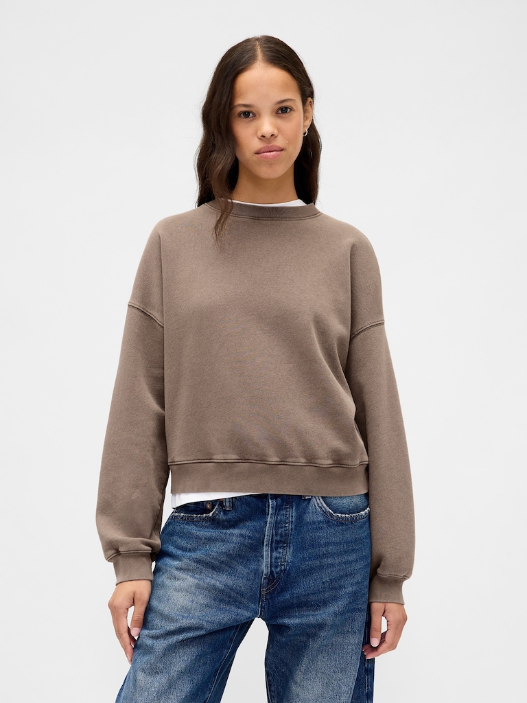 VintageSoft Wedge Crewneck Sweatshirt