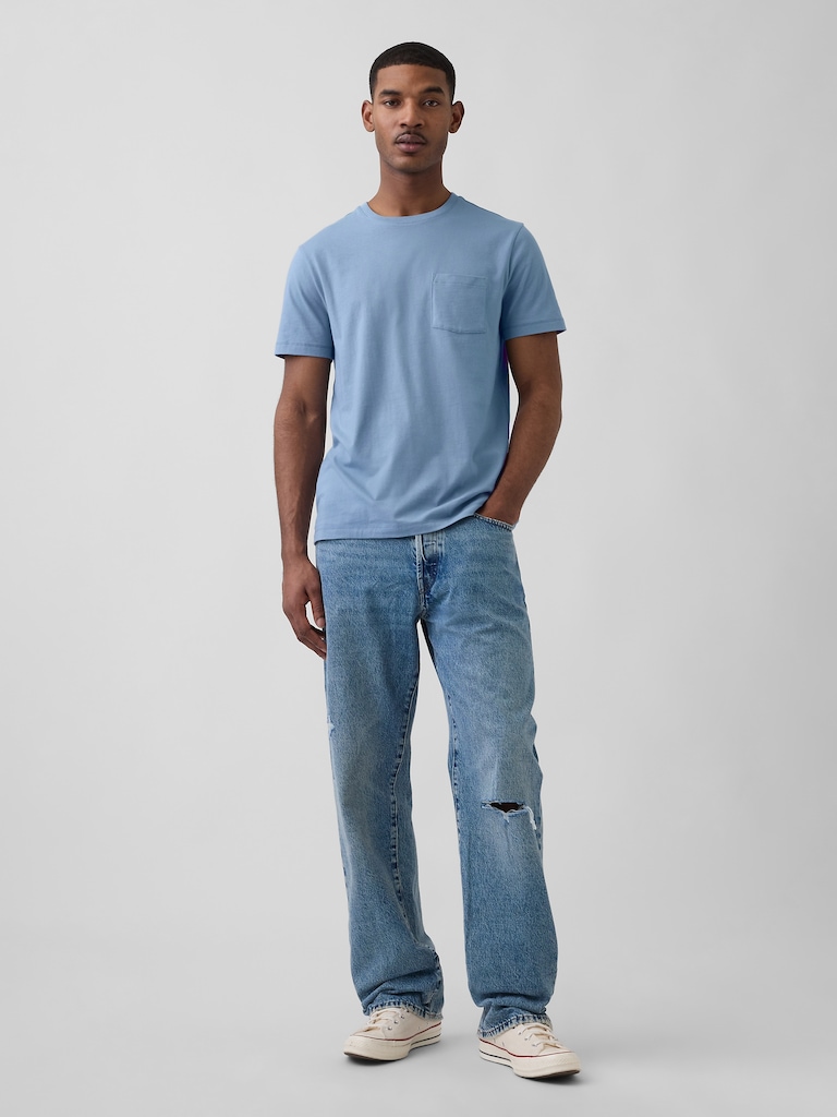 Adult Organic Cotton Pocket T-Shirt