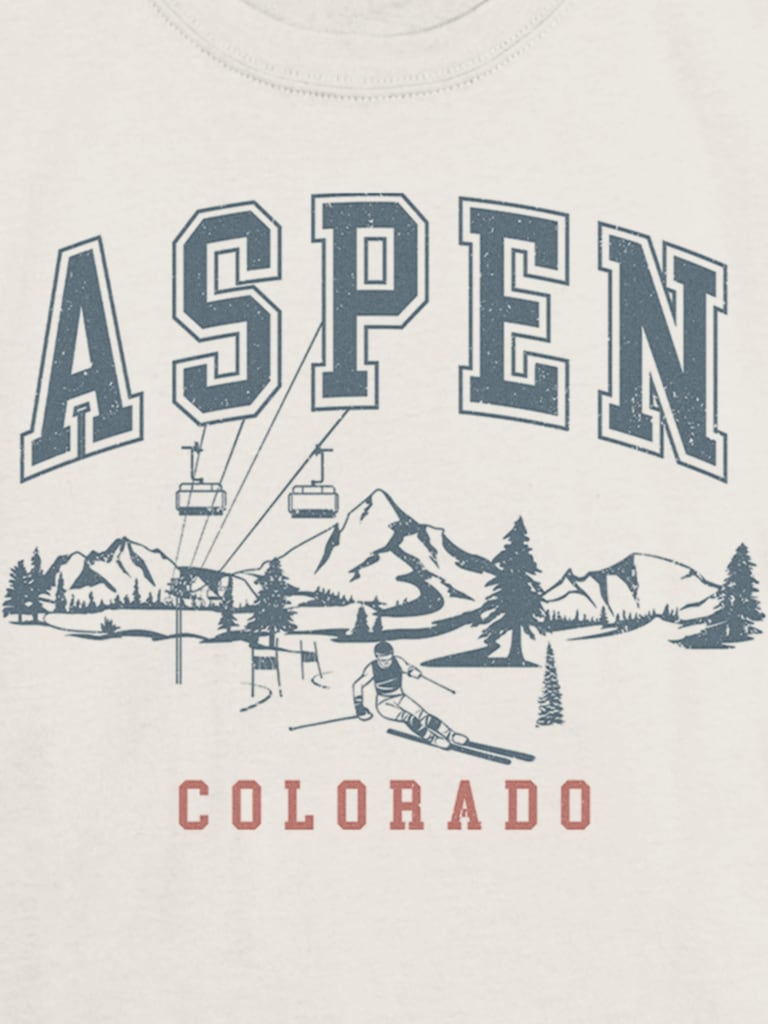 Kids Aspen Ski Graphic T-Shirt