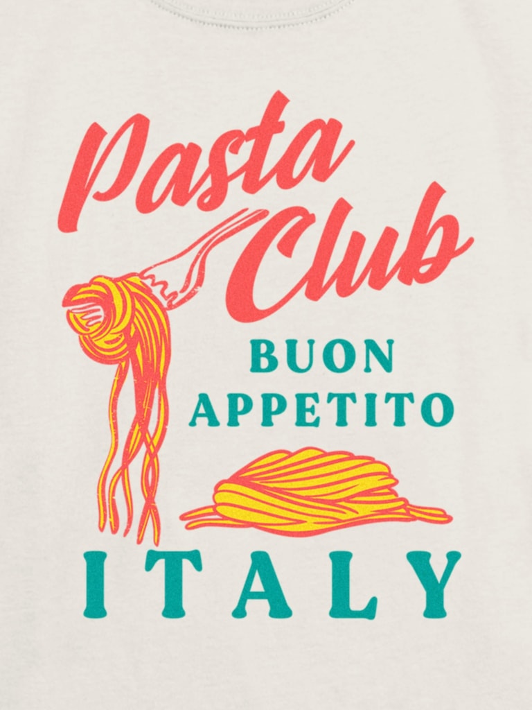 Kids Pasta Club Graphic T-Shirt