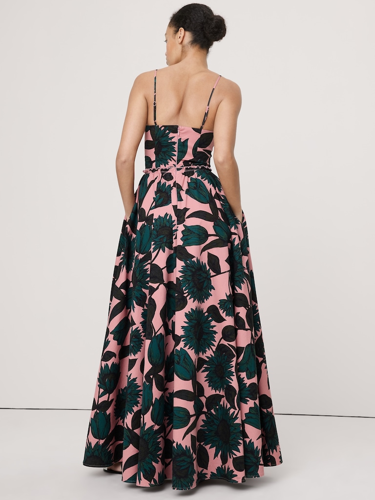 Soft Cotton Corset Maxi Dress