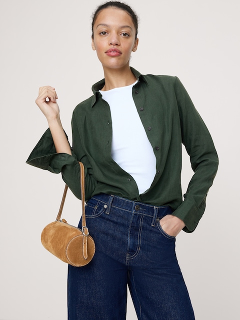 Women's Green Tops & Shirts | Banana Republic