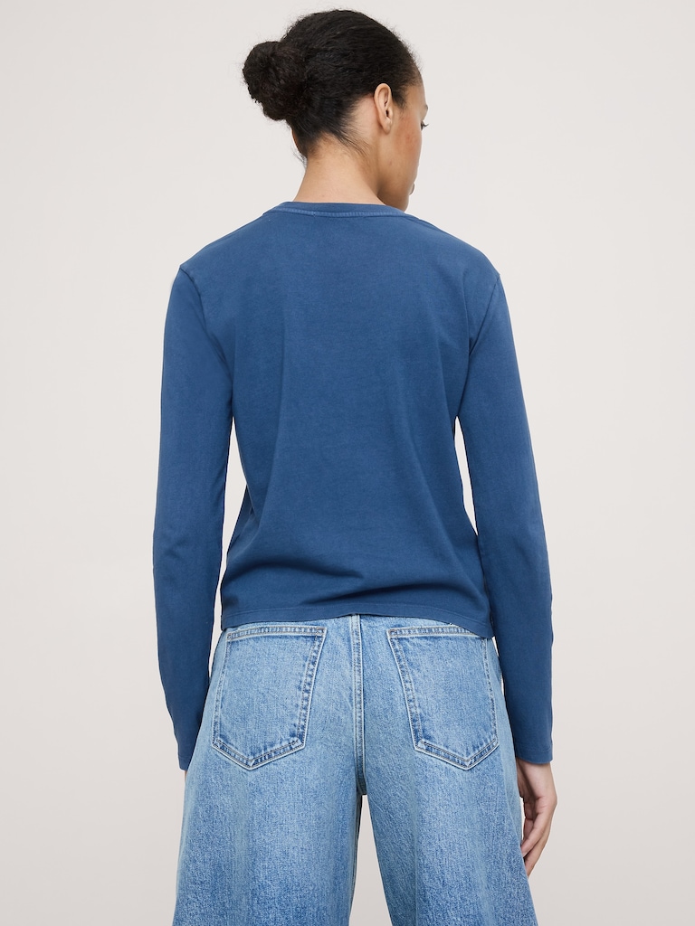 Vintage Cotton Long-Sleeve T-Shirt