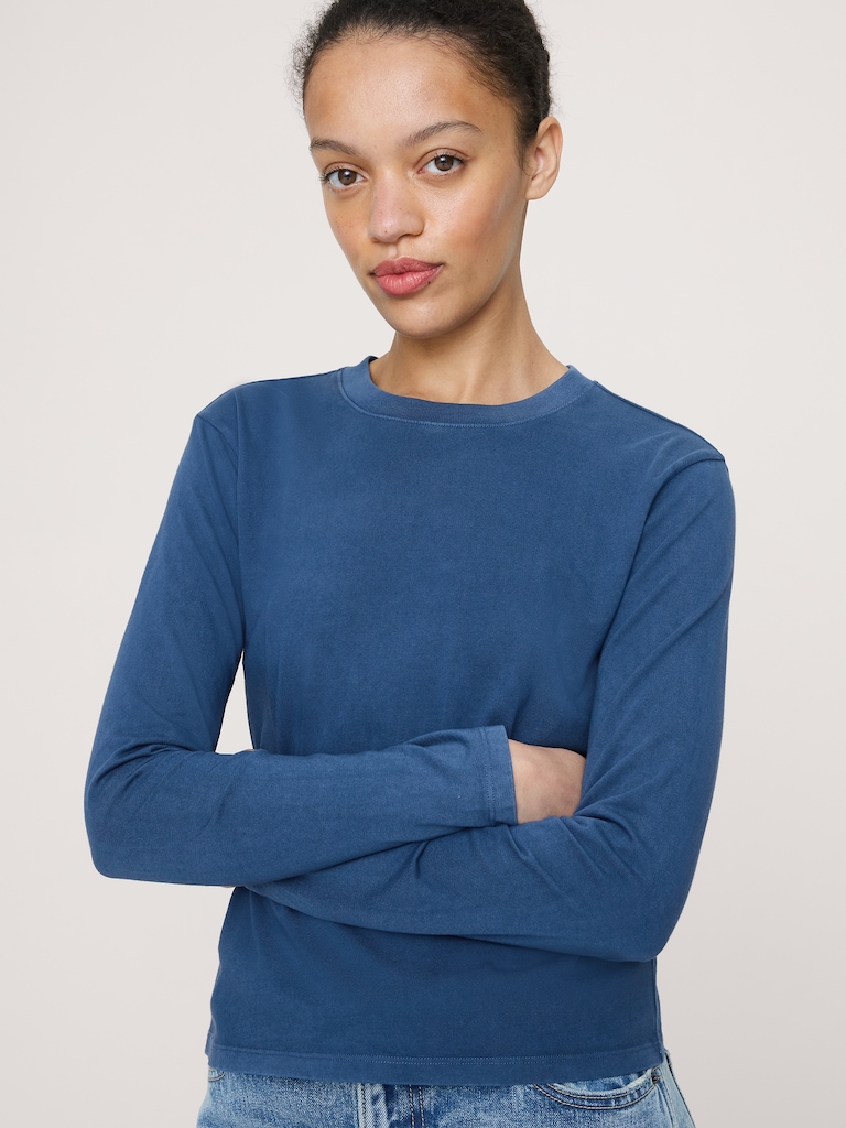 Vintage Cotton Long-Sleeve T-Shirt