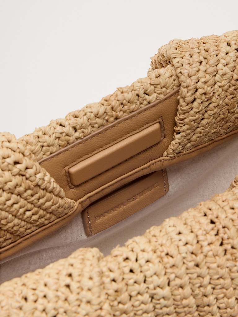 Raffia Clutch