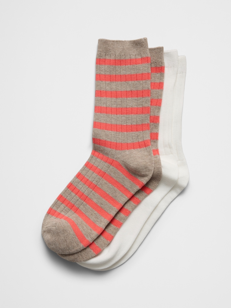 Striped Trouser Socks (2 Pack)