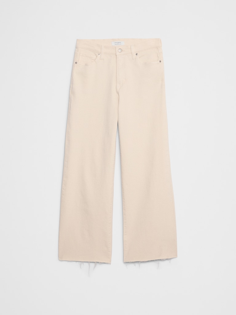 High-Rise Wide-Leg Cropped Jean