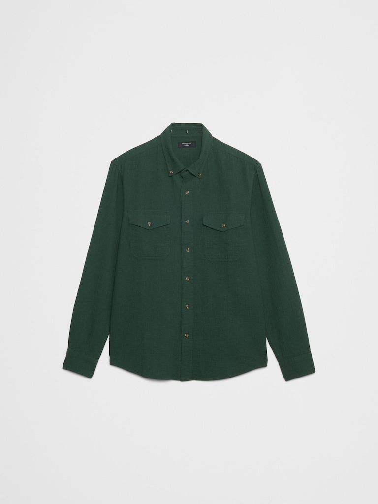 Standard-Fit Double Weave Shirt