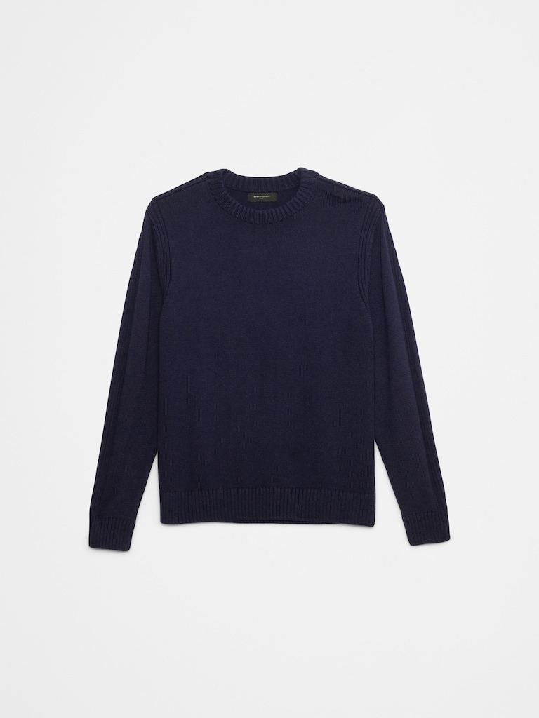 Plaited Crew-Neck Sweater