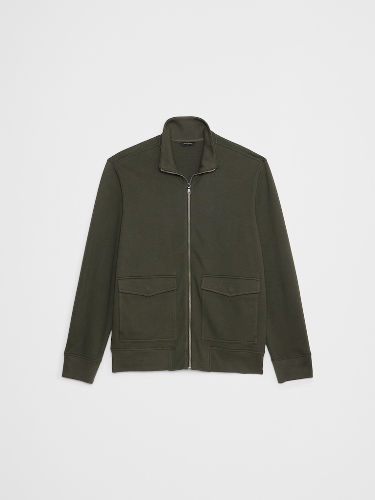 Lightweight Mock-Neck Jacket