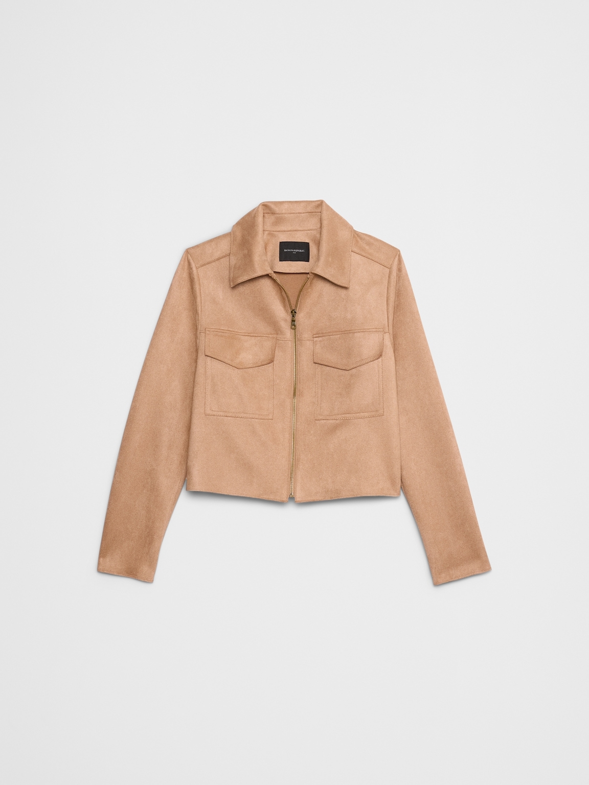 Vegan Suede Cropped Jacket