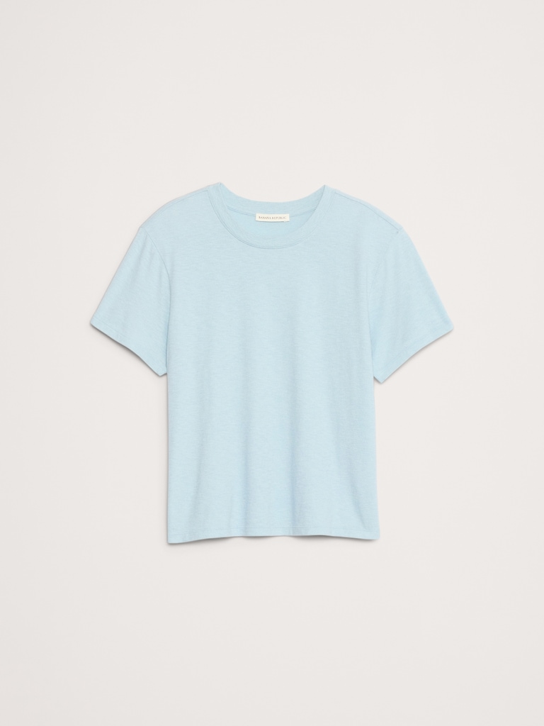 Cotton Slub Crew-Neck T-Shirt