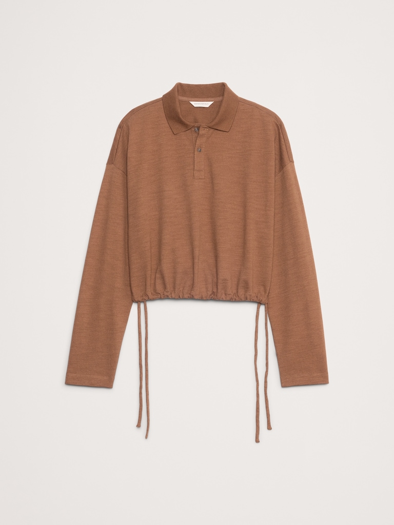 Heavy Cotton Slub Cropped Polo