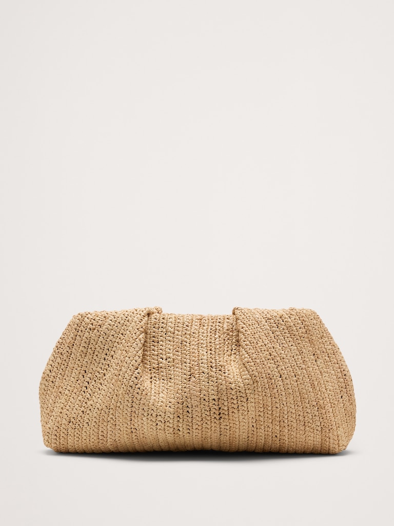 Raffia Clutch