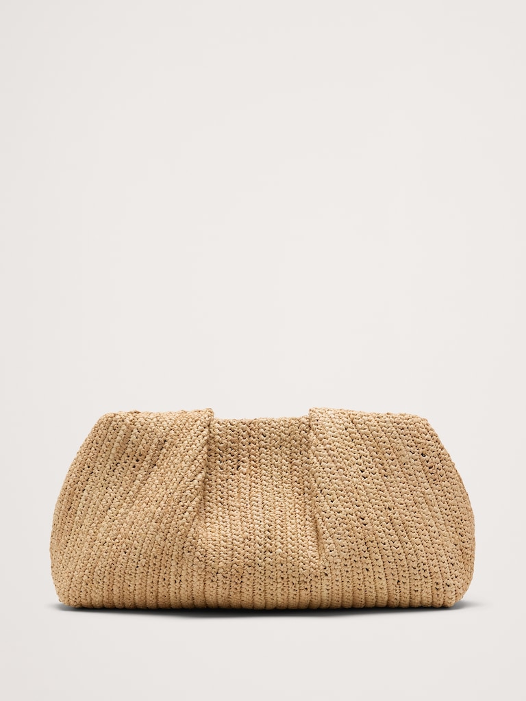 Raffia Clutch
