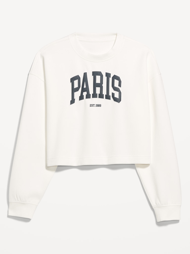 Dynamic Fleece Oversized Crop Sweatshirt