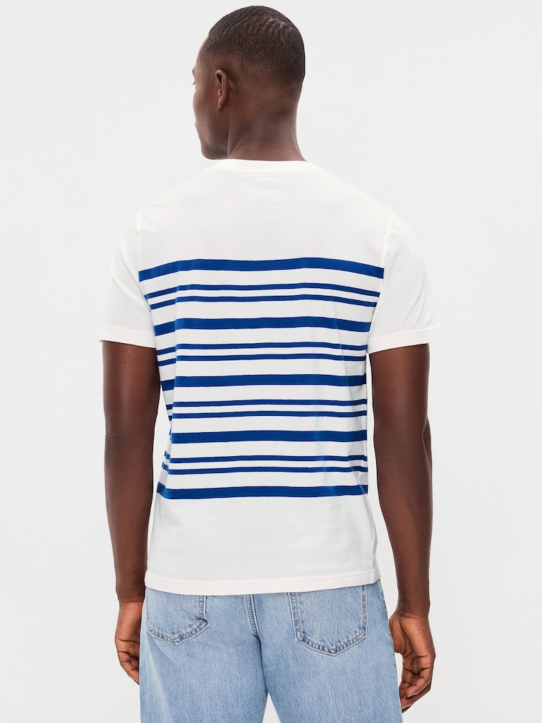 Crew-Neck Striped T-Shirt