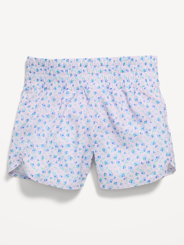 High-Waisted Dolphin-Hem Run Shorts for Girls