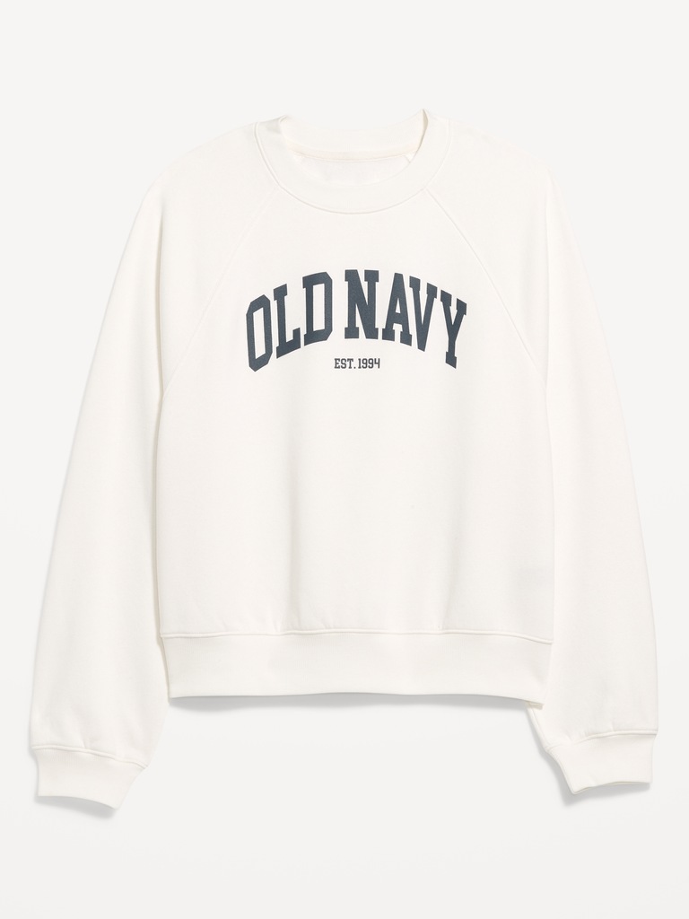 Vintage Crew-Neck Logo-Graphic Sweatshirt