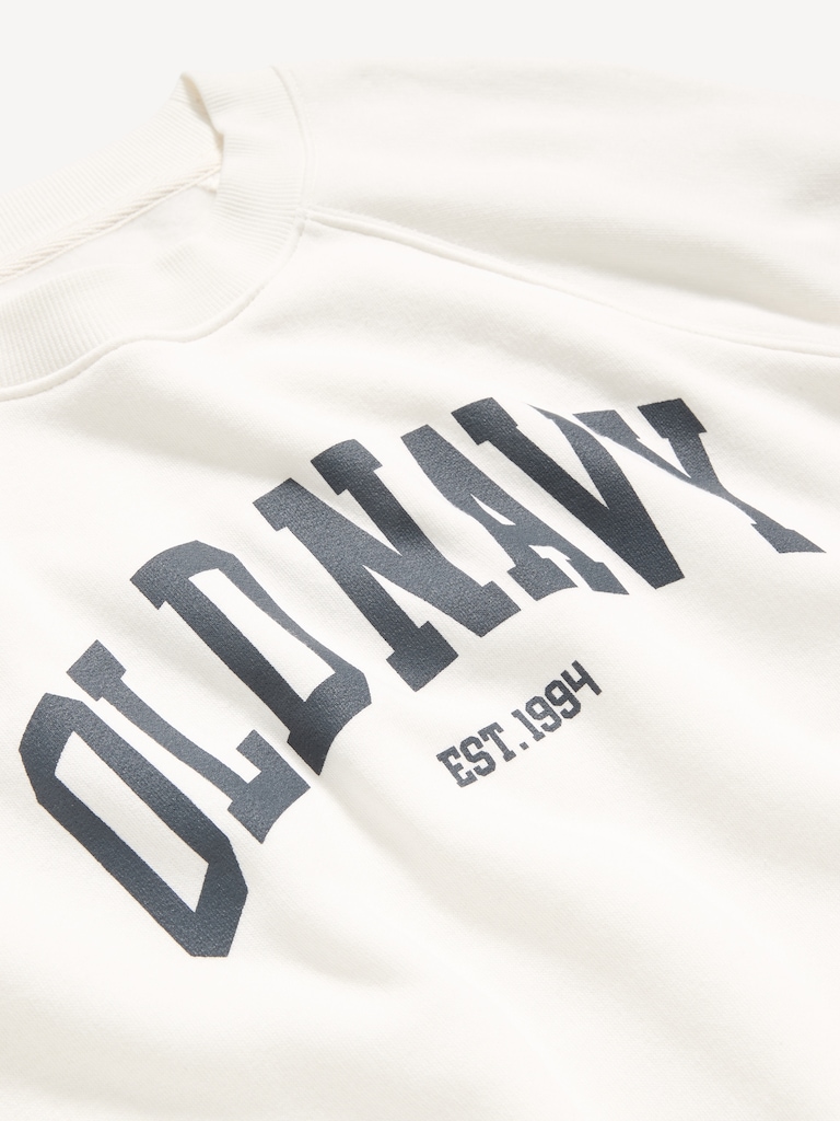 Vintage Crew-Neck Logo-Graphic Sweatshirt