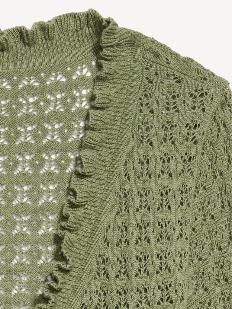 Tie-Front Open Cardigan