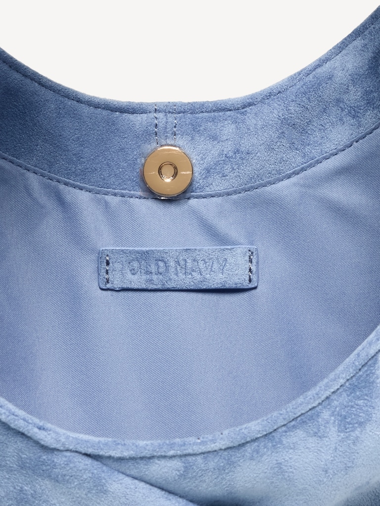 Oversized Suede Hobo Bag