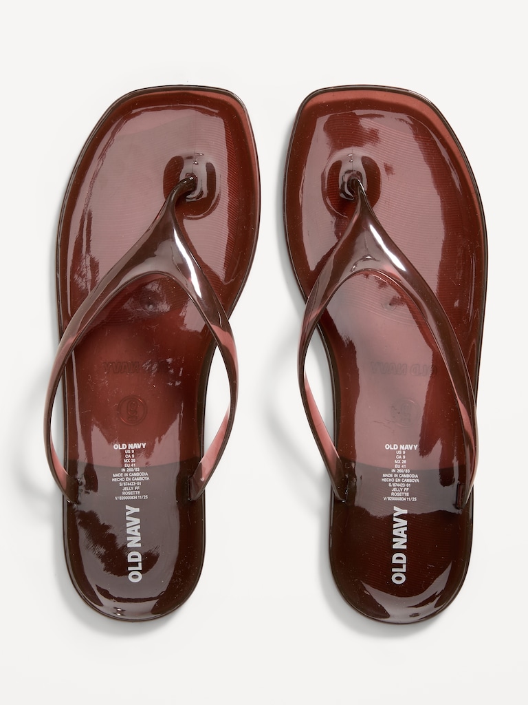 Flip-Flop Jelly Sandals for Women