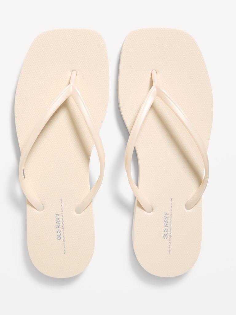 Square Toe Flip-Flop Sandals