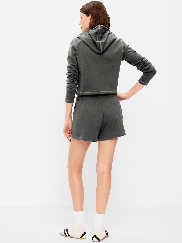 High-Waisted Loose Logo Shorts -- 3-inch inseam