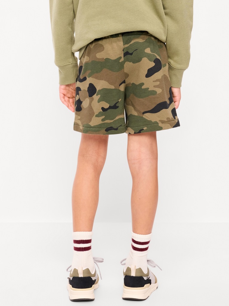 Below Knee Logo-Graphic Fleece Jogger Shorts for Boys