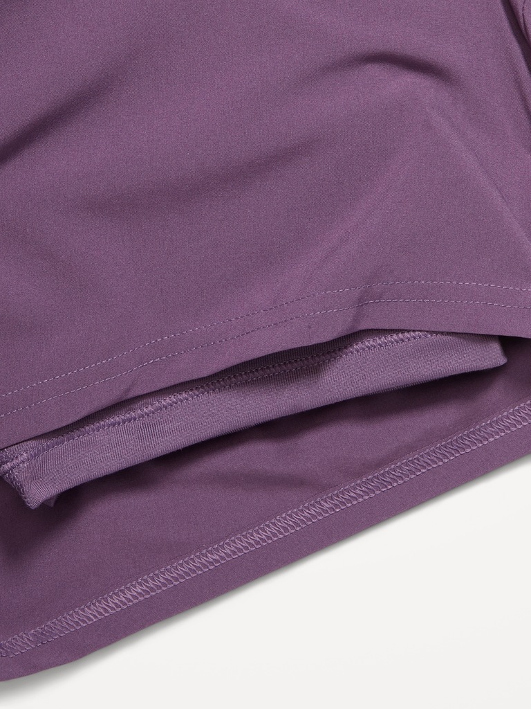 High-Waisted StretchTech Performance Shorts for Girls