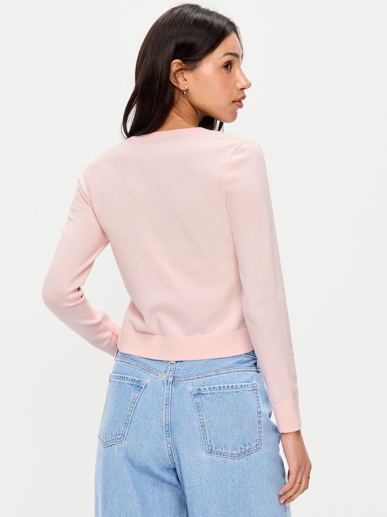 SoSoft Lite Cropped Crew-Neck Cardigan