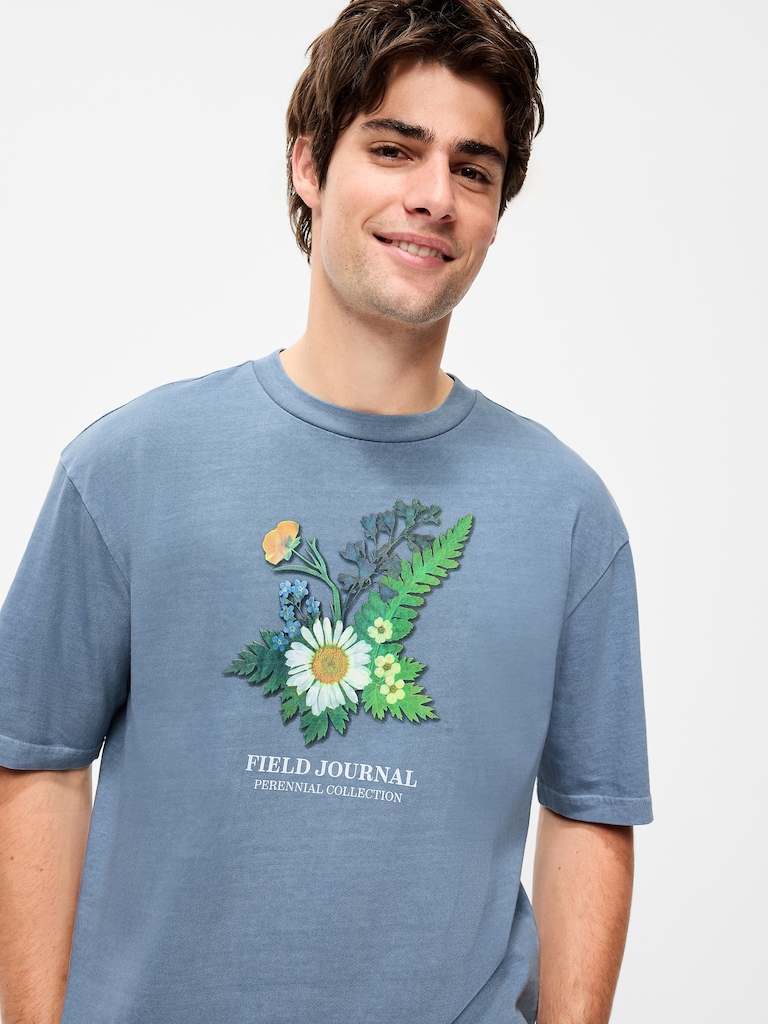 Heavyweight Graphic Cropped T-Shirt