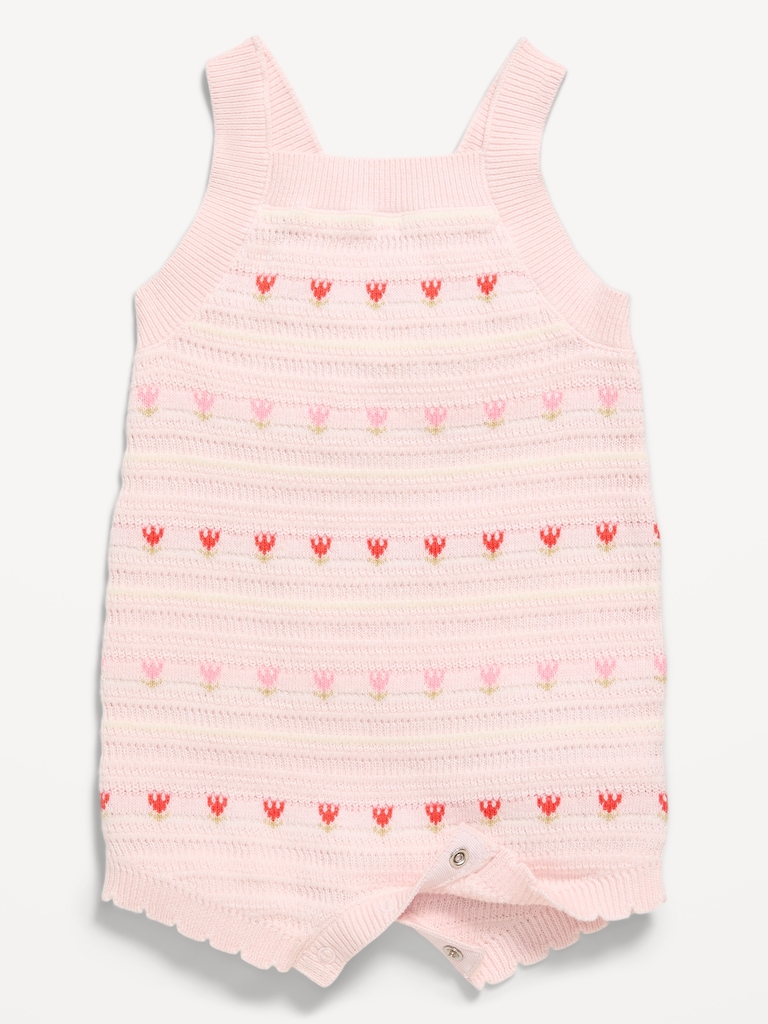Sleeveless Sweater-Knit Romper for Baby