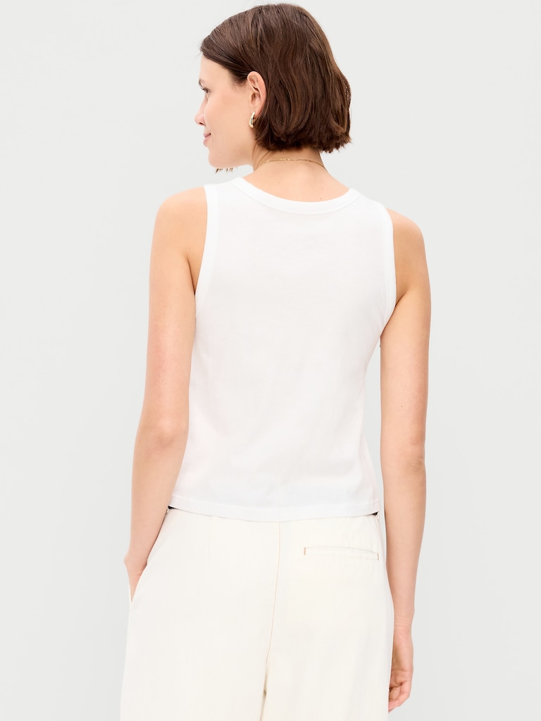 Relaxed Scoop-Neck Tank Top