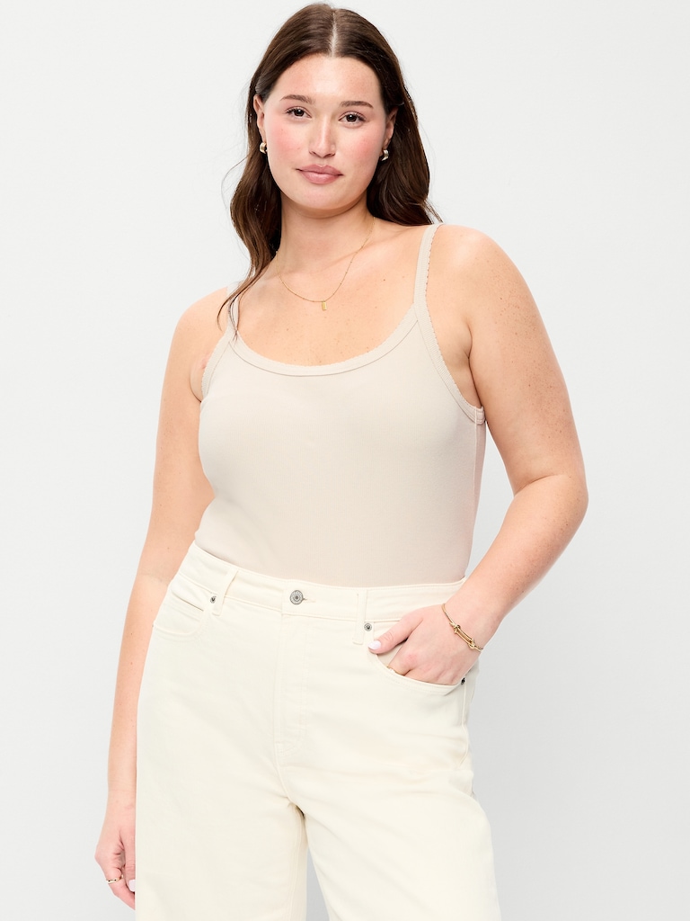 Rib-Knit Cami Tank Top