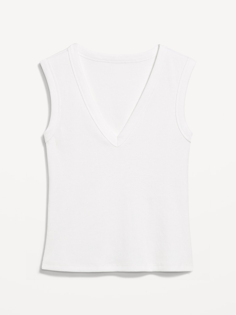 Snug Crop V-Neck Tank Top