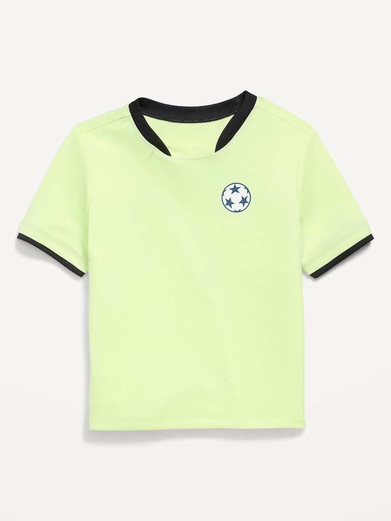 Short-Sleeve Soccer Jersey T-Shirt for Toddler Boys