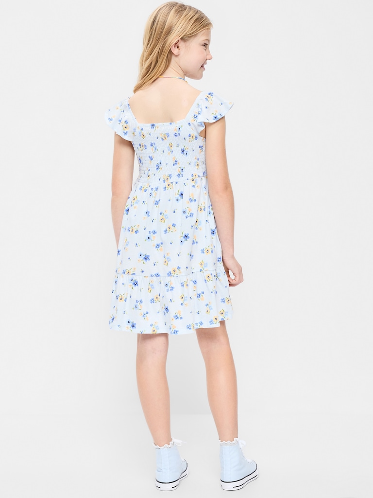 Fit and Flare Smocked Dress for Girls